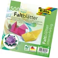 Folia Faltblätter 15x15 cm  500 Blatt 10 Farben sort. Origami 70g/m² 2155.3907