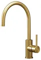 Reginox Armatur R38949 CANO GOLD II mit Festauslauf, Edelstahl PVD-Beschichtu...
