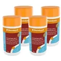 Steinbach Poolpflege Chlortabs 200 g langsamlöslich – 0752201TS04 – 4x1 kg – pH-neutral & kalkfrei/Desinfektion bei Allen Wasserhärten/Rück