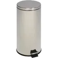 Treteimer VAR Tretabfallsammler mit Pedal 30 L Edelstahl mit Inneneimer und bodenschonendem Kantenschutz 43053