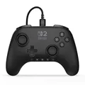 PowerA Kabelgebundener Advantage-Controller für Nintendo Switch 2 - Schwarz, offiziell lizenziert, Halleffekte, zuweisbare Tasten, Pro-Controller, C-Taste, integrierte Audiosteuerung