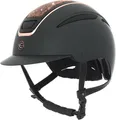 Covalliero Reithelm Elite, Damen Reithelm, Optimale Belüftung, Kunstlederriemen, Herausnehmbares Innenfutter, ABS Hartschale, roségold, L/59-61cm