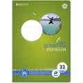 Staufen Schulheft green Lineatur 22 kariert DIN A4 ohne Rand, 16 Blatt (A4, Kariert, Weicher Einband) (040782022)