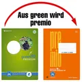 Staufen® Schulheft Premio Lineatur 22 kariert DIN A4 ohne Rand, 16 Blatt, 1...