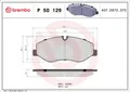 BREMBO Bremsbelagsatz, Scheibenbremse P 50 129 für MERCEDES-BENZ