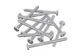 vidaXL Schraube Möbel-Schrauben 12 pcs Silber M6 x 85 mm Stahl, (12 St)