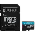 KINGSTON MicroSDXC-Card Canvas Go! Plus 64GB inkl. Adapter