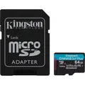 Kingston Canvas Go! Plus (64 GB, microSD, microSDXC, U3, UHS-I) (SDCG4/64GB)