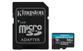 Kingston Canvas Go Plus microSDXC Speicherkarte Gen4 200MB/s A2 U3 V30 64GB Karte + Adapter-SDCG4/64GB