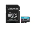 Kingston Canvas Go Plus microSDXC Memory Card Gen4 200MB/s A2 U3 V30 SDCG4/64GB
