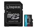 Kingston Canvas Go! Plus 64 GB microSDXC, Speicherkarte schwarz, UHS-I U3, Class