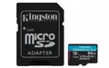740617347890 microSD 64GB CanvasGo! Plus 200MB/s A2 U3 V30 + adapter Kingston
