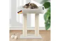 Rohrschneider Kratzbaum Katzenbaum Wolly 2 breite Kratzstämme mit Katzenbett Cordstoff