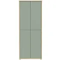 FORTE Garderobenschrank Alice Springs Dekor Braun / Grün