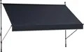 KONIFERA Klemmmarkise Torrox mit LED-Lichtstreifen Breite/Ausfall: 250/150 cm, mit praktischer Handkurbel