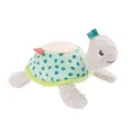 Fehn Badetier Schildkröte Badeschwamm – Kuscheltier Baby Badespielzeug für die Badewanne - Stoff Wasserspielzeug für den Badespaß – Badewannenspielzeug für Babys und Kleinkinder ab 0+ Monaten