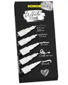 Online 5er-Set Handlettering-Stifte Weiß I Stark deckendes Handlettering Starter Set mit Brush Pen, Fineliner, Kalligrafie Stift & Markern I weiße Acryl Marker Stifte für Bullet Journal, DIY-Projekte