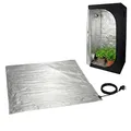 Romberg Skinnyheat Growzelt Heizmatte 55x55 cm, 60 W, passend für 60x60 Grow Tent, Gewächshausheizung & Pflanzen Heizmatte für Growbox, Anzucht, IP67, max. Belastung 100kg