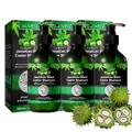 P-Beauty Rizinusöl Shampoo mit Biotin 3x300ml für Haarwachstum, natürliche Haarpflege & Kopfhautpflege | Shampoo gegen Haarausfall & Haarbruch | Pflegeshampoo für kräftigeres Haar, alle Haartypen