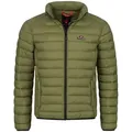 Höhenhorn Steppjacke Balmhorn Herren Jacke für Männer Übergangsjacke mit Kapuze leichtes Eigengewicht, Thermo-Wattierung grün M