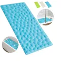 Duschmatte Badewannenmatte rutschfest, Antirutschmatte für Badewanne, Badematte 100% BPA-frei, schimmelresistent & maschinenwaschbar, [80x40]cm, Blau