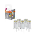 5er Pack Osram G4 LED PIN Stiftsockel Lampe 12V Niedervolt Warmweiss 2700K 0,9W