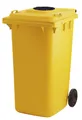 Container mit Glasrosette, Gelb