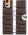 4rain SLIM WOOD DECOR Wandtank-Set 700 Liter darkwood, 2 x SLIM 350 L inkl. Verbindungsset