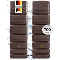 4rain SLIM STONE DECOR SET 660 L, sandbeige,2x Slim 330L, inkl. Verbinder