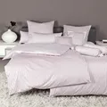 Janine Streifen-Bettwäsche modern classic kreiderose Kissenbezug einzeln 80x80 cm - pink;weiß