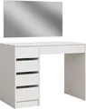 Vicco Schminktisch Thalia, 100 cm mit 5 Schubladen, Weiß Hochglanz