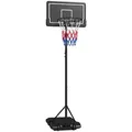 Sportnow Basketballkorb, Schwarz, Metall, 55x74 cm, Freizeit, Sport & Fitness