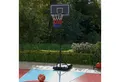 SPORTNOW Basketballständer 182-213 cm mit Rollen und bruchsicherem Rückwand (Basketball-Backboard-Ständer, 1-St., Basketballkorb mit Ständer), für Erwachsene, Stahl