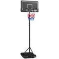Basketballständer 182-213 cm Basketballkorb mit Ständer, Rollen Basketballanlage