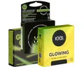 Kondomotheke Kondome Glow Mix (Nr. 2) 3 Packungen leuchtende Kondome, insgesamt, 9 St., fluoreszierende Kondome, Probierset, Leuchtkondome für mehr Fun im Dunkeln