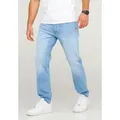 Jack & Jones Comfort-fit-Jeans JJIMIKE JJARIS im Used-Look mit Stretchanteil Herren Mike Jeans Comfort Fit Hose blau 33