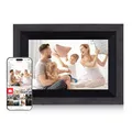 Digitaler Bilderrahmen, Rollei Smart Frame WiFi 105 10,1 Zoll Frameo WLAN Digital Photo Frame 1920x1200 Touchscreen 32GB Speicher Holz Schwarz Digitaler-Bilderrahmen-Digital-Elektronischer-Fotorahmen