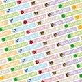 Personalisierte Namensetiketten/Namensaufkleber für Kinder 49x8 mm Matt/Wasserfest/für Schule/Kindergarten/Stiftaufkleber (90 Aufkleber)