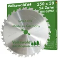 Volkswald® HM-Sägeblatt SLWZ 350x30mm Z= 24 Kreissägeblatt Längsschnitt SUPER