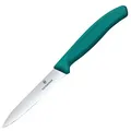 VICTORINOX Küchenmesser Swiss Classic silber, grün, Klinge: 10,0 cm, 1 St.