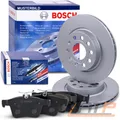 BOSCH Bremsscheiben + Bremsbeläge Vorderachse für VW