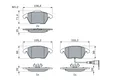 0 986 424 797 BOSCH Bremsbelagsatz, Scheibenbremse für AUDI,SEAT,SKODA,VW