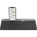 Logitech K580 - Standard - RF Wireless + Bluetooth - Graphit - Grau