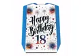speecheese Parkscheibe 18. Geburtstag Feuerwerk Parkscheibe mit Spruch Happy Birthday