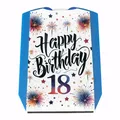 18. Geburtstag Feuerwerk Parkscheibe mit Spruch Happy Birthday