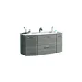 calmo2go Waschbeckenunterschrank  Alba , grau , Maße (cm): B: 111 H: 51,5 T: 48.0