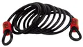 Burg-Wächter 750 250 Spiralkabel mit Ösen - 2,50 Meter, schwarz