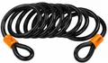 Burg Wächter 750 250 Spiralseil mit Ösen, extralang, 2500mm, Stahl (11150)
