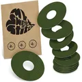 MySweetStitch - FreeStyle Libre 3/3 Plus Ringpatch 10x Ringpflaster rund, extra starkerHalt um den Sensor, wasserfest & hautfreundlich, hypoallergen, Made in Germany, Olive