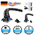 Kabelschlauch Selbstschließend 5m 16mm 22mm Schwarz Kabelmanagement